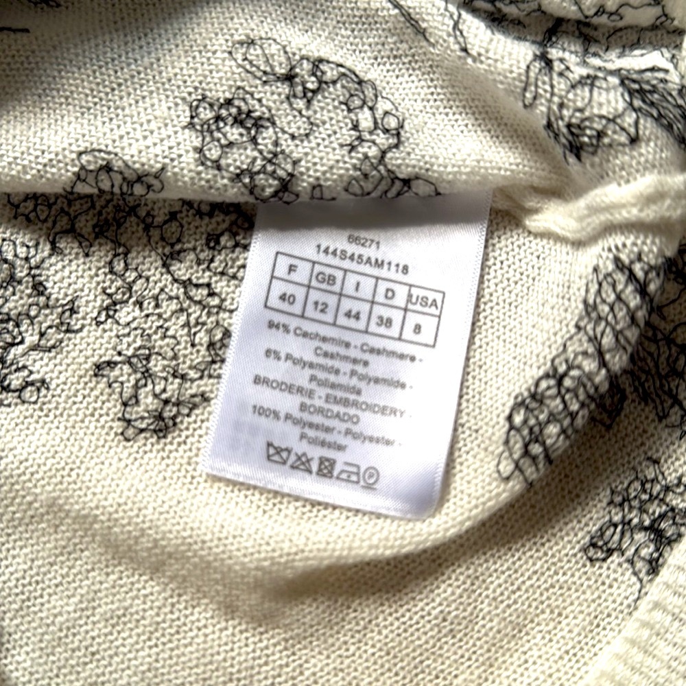 DIOR “Riviera” Collection Cashmere embroidered tank top (Please read note) - Picture 5 of 7